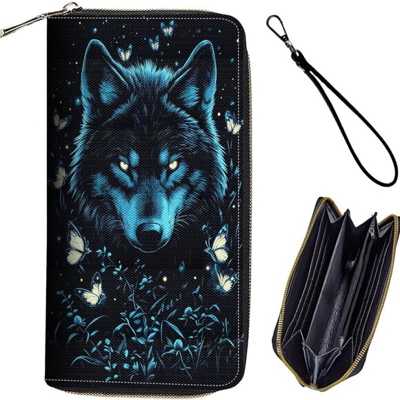 Accessories - Womens Leather Wallet RFID Blocking Large Capacity Credit Card Holder Purse
